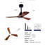 Ventilateur de plafond Hot Lights avec ventilateur encastré de 52 pouces avec télécommande Hot Blades