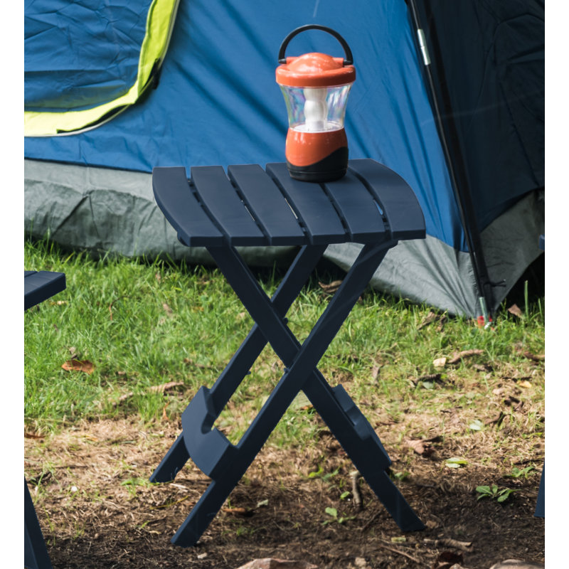 Table de bout d'extérieur pliable en résine Keter Quik-Fold, Minuit minuit
