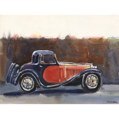 Antique Bugatti by Stephen Calcasola - Wrapped Canvas Print
