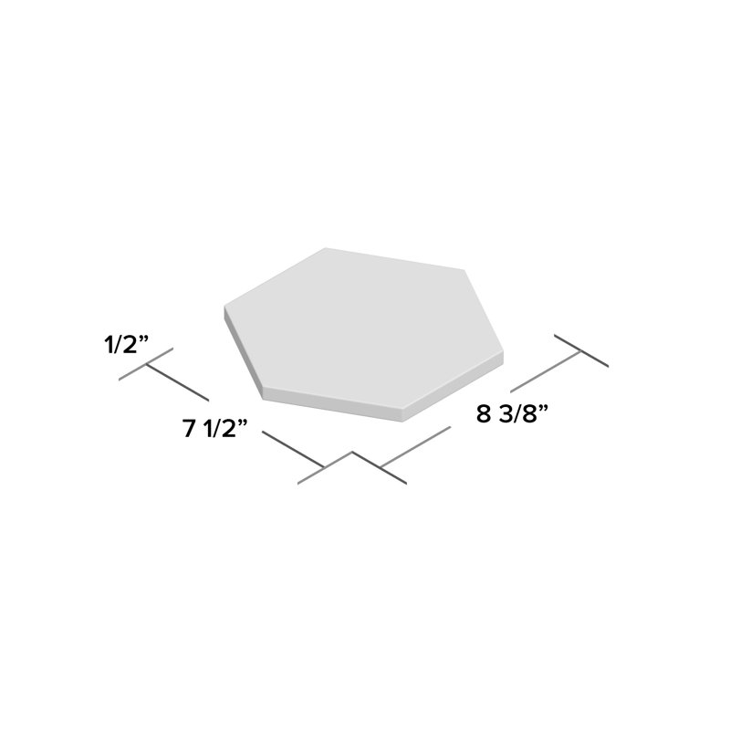 Spark 7.87 in. x 9.09 in. Matte Tile, Winter