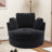 Achorn 42" W Recessed Arm Slipcovered Swivel Barrel Chair-1626819414