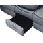 Canapé inclinable en velours gris Zubaida-135265547