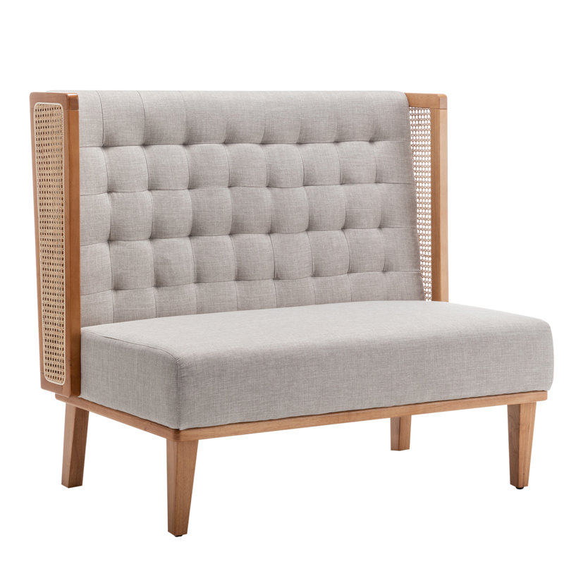 Aaronda 44'' Reception Loveseat, Grey