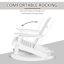 Chaise avec chaise berçante en bois Adirondack
