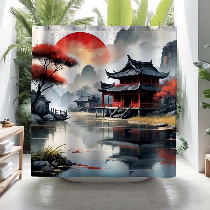 Art Shower Curtain, Sato Chinese