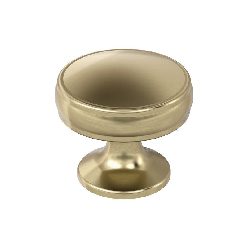 Poignée ronde de 1 1/4 po de diamètre Renown, Champagne doré