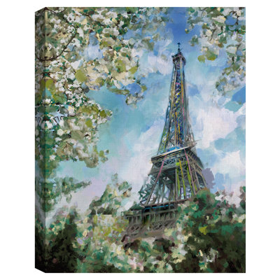 " Eiffel View " Painting Print