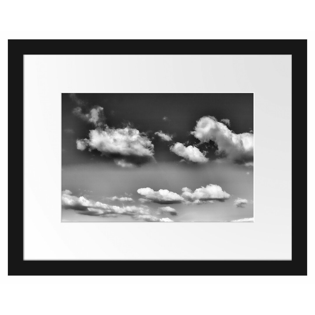 Gerahmtes Poster Wolken am blauen Himmel