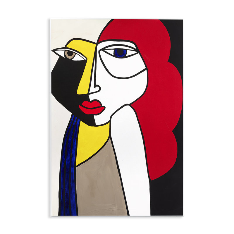 «Her Abstract Cubism Face» par Ruth Fromstein, H 19 po x l 13 po