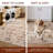 Lunelle Traditional Machine Washable Grey & Brown Area Rug-1989928716