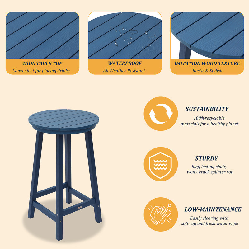 Table de patio, Navy Blue