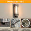 Metal and Glass Wall Light