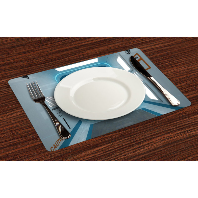 Polyester Abstract Rectangle Placemat