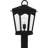 Claborn 1-Light Earth Black Outdoor Post Lantern