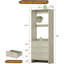 24'' W Closet System with Wooden Drawers-1160310652