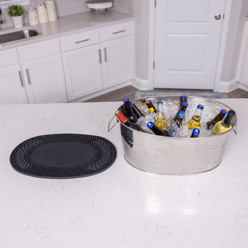Chand Metal Beverage Tub, Silver
