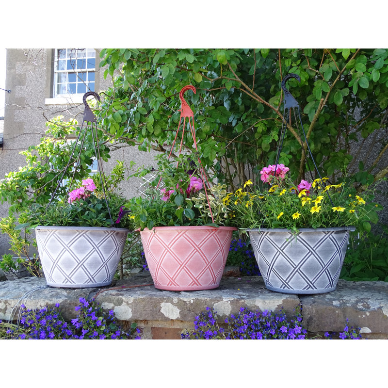 Bechtel Hanging Planter, Brown;White
