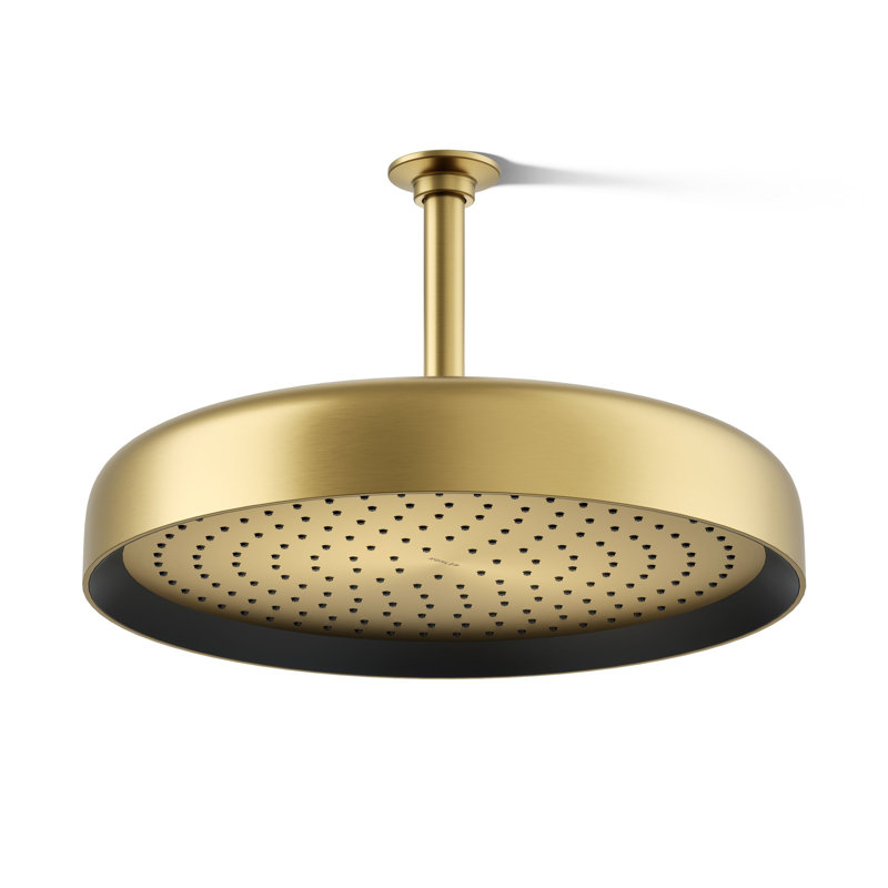 Statement 14" Single-Function Wall or Ceiling-Mount Round Rainhead, Round Rain Showerhead 2.5 GPM