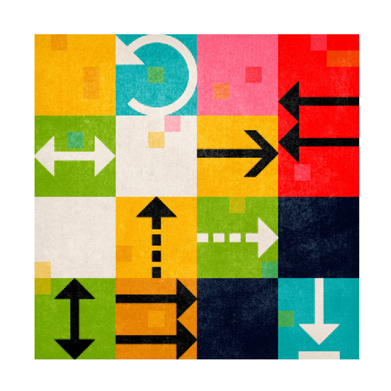 Cheat Code II - Wrapped Canvas Print, 24" H x 24" W