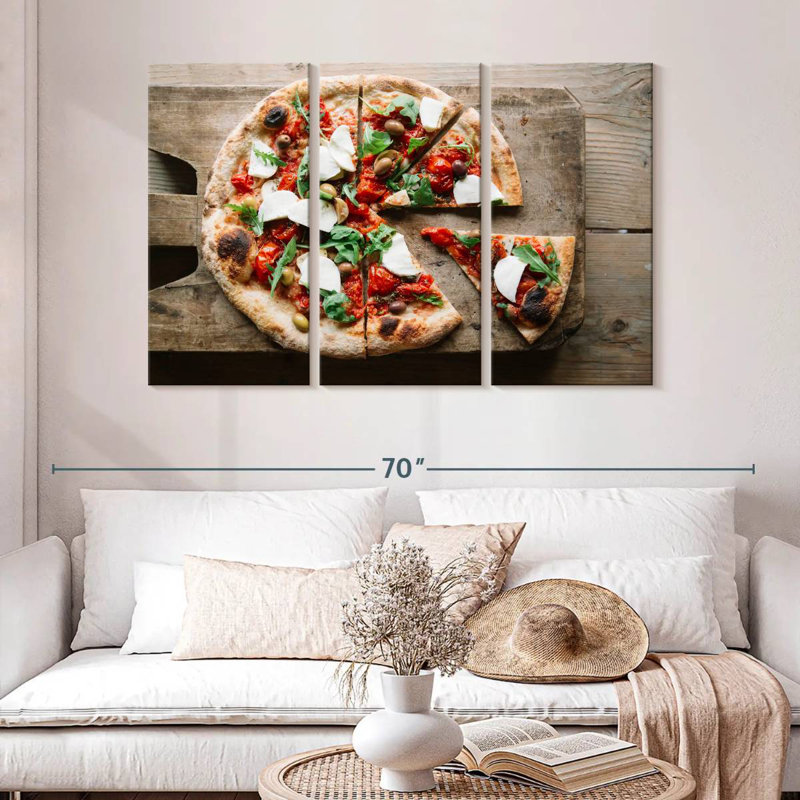 Yarlin Pizza Slices, 32" H x 50" W