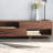 Vintage black walnut solid wood TV cabinet-106295376