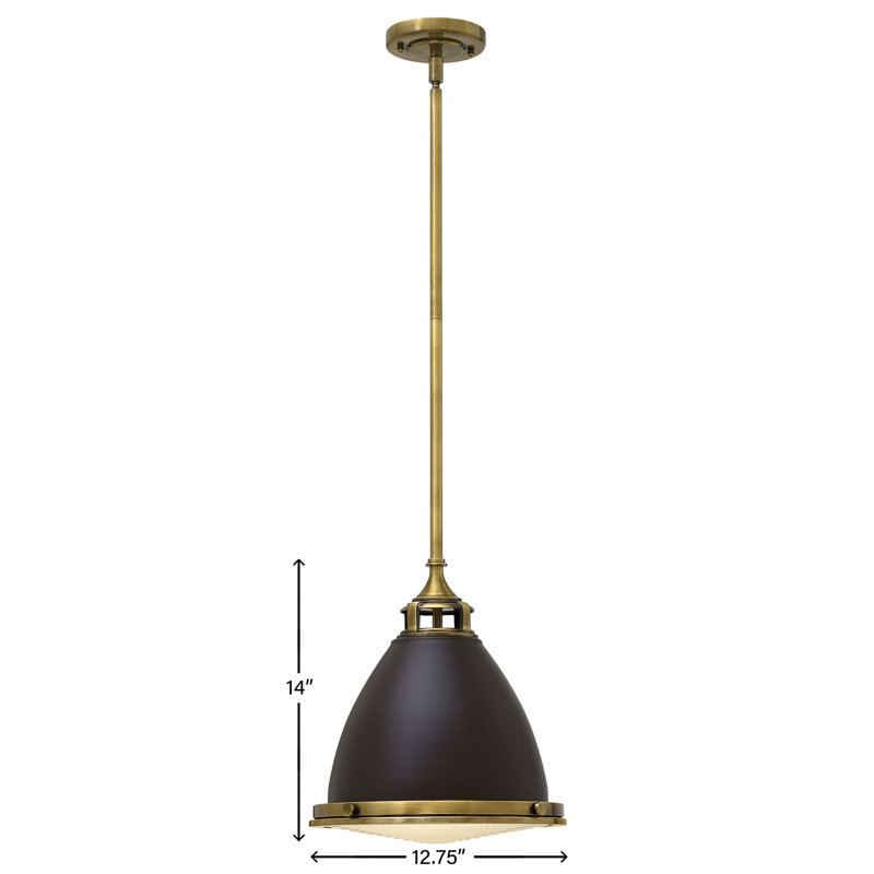 Amelia 1 Light Mini Pendant, Buckeye Bronze