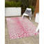 Tapis de safari d'extérieur rose et gris-1476171001