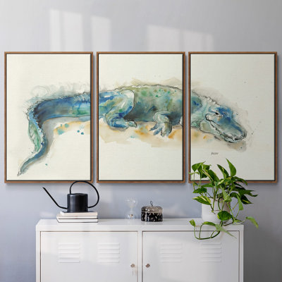 " Alligator " 3 - Pieces Painting Print