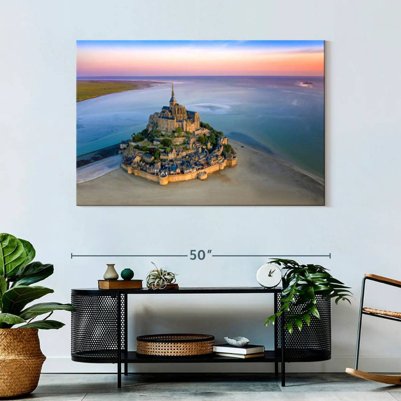 Adella Mont St.-Michel, France, Normandie, H 32 po x l 48 po
