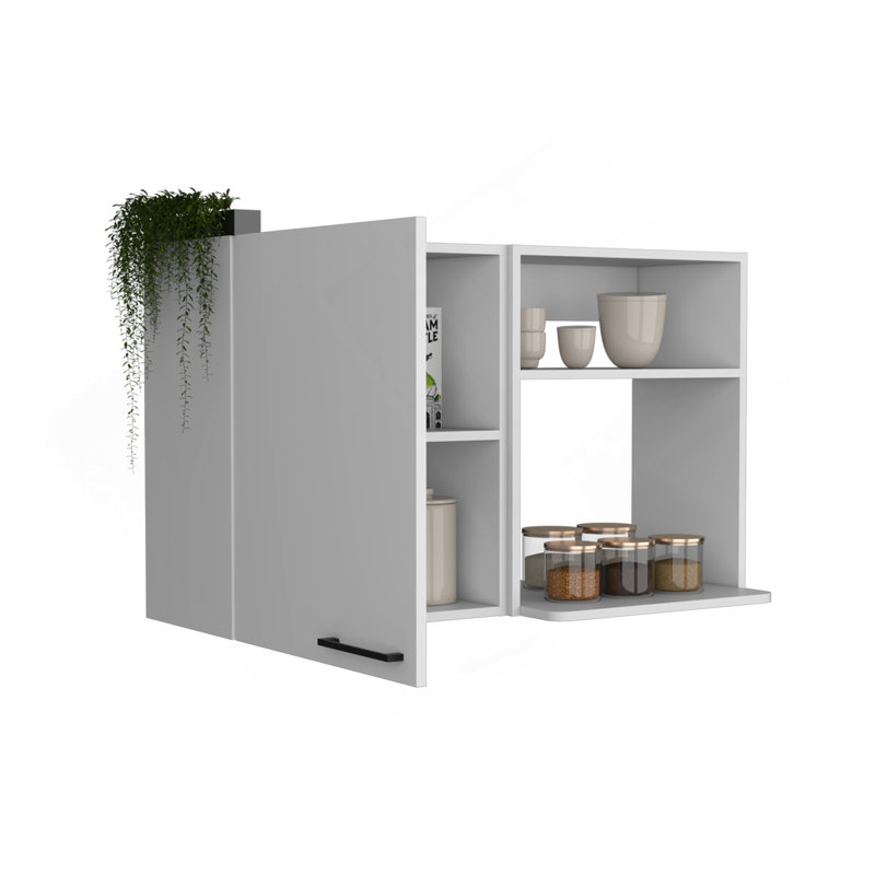 Armoire de cuisine murale Burwood, finition blanche, Blanc