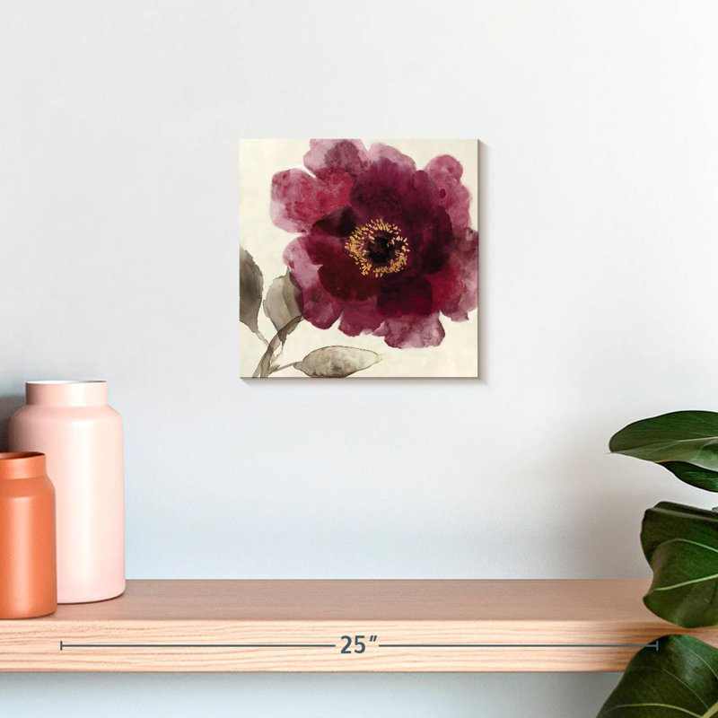 Harnek Crimson Peony I, 10" H x 10" W