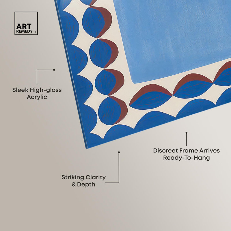 Art côtier moderne encadré en couleur II par Art Remedy, prêt à être accroché, H 12 po x l 12 po