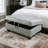 Faux Leather Ottoman-77621945