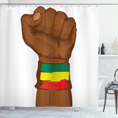 Shower Curtain with Hooks Included