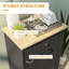 Table de bout avec 2 tiroirs HOMcom
