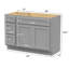 42'' Single Bathroom Vanity Base Only-93719260