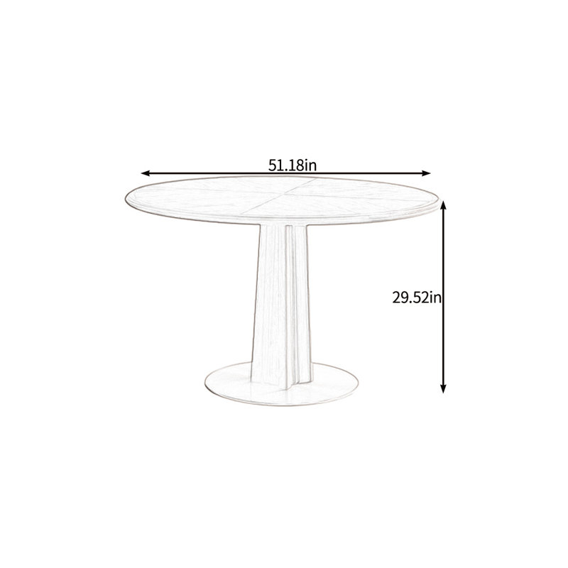Table de salle à manger élégante et fonctionnelle, H 29,52 po x L 51,18 po x l 51,18 po, Noir / argenté