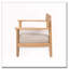 Fauteuil de patio extérieur en bois d'acacia