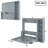 Full Size Murphy Bed with Desk and Bookshelf