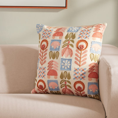 Housse et insert de coussin en coton scandinave Fun Companion