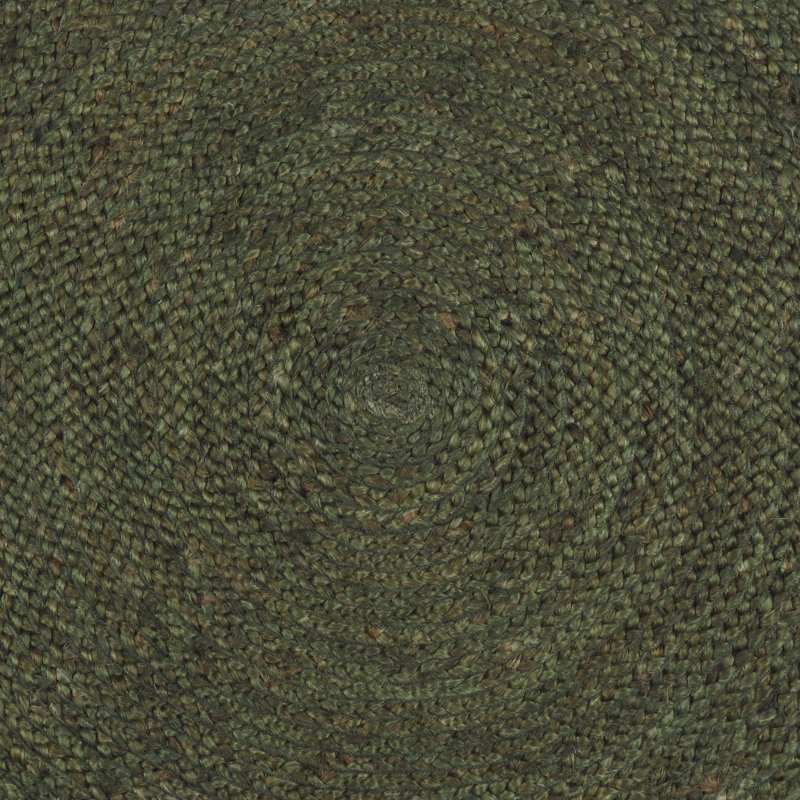 Handmade Round Natural Jute Braided Area Rug