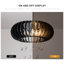 6 - Light Wood Caged Crystal Dimmable Chandelier
