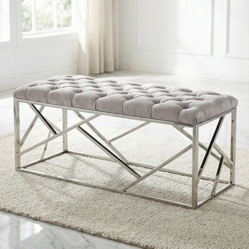 Annloraine Velvet Upholstered Bench