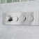 RoundOne - Thermostatic complete shower system with push-button valve - Wall arm