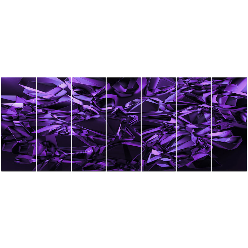« purple crystal texture design », impression à multiples images sur toile