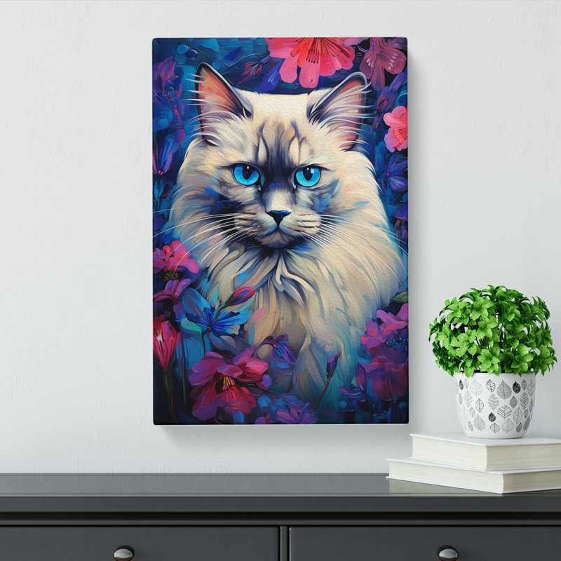 Ragdoll Cat Orphism No.2 - Wrapped Canvas, 50cm H x 35cm W x 3cm D