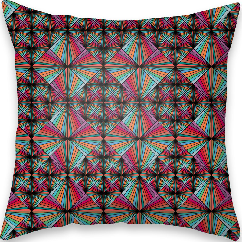 Edgao Geometric Square Cushion Cover, 50cm H x 50cm W