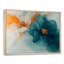 Abstrait, Renoncule doré et lueur turquoise I - Renoncule, art mural-1879369508-2125351508-1879369505
