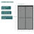 48"W x 76"H Double Sliding Glass Shower Door - 8mm Tempered Glass with 304 Stainless Steel Frame