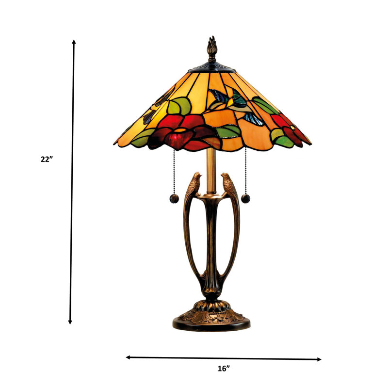 Lampe de table Tiffany Benezia Colibri